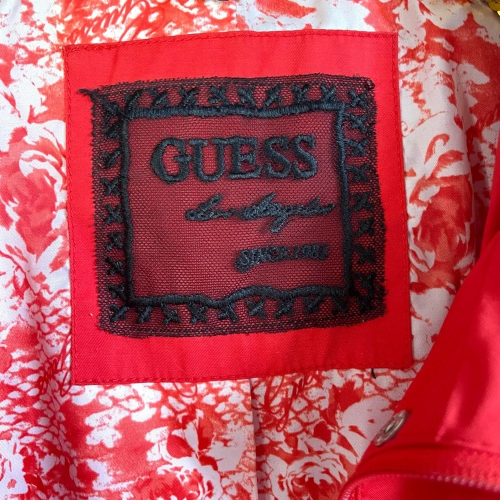 Guess Red Zip-Up Jacket - Picture 5 of 6